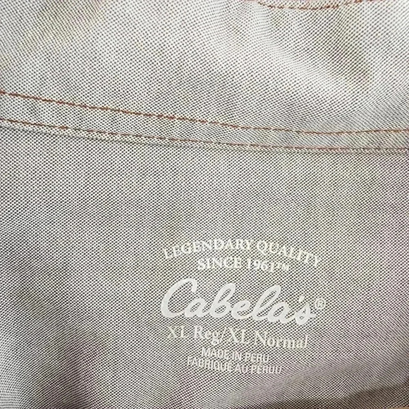Cabela's Button Down Striped Men's Shirt XL - Picture 6 of 8